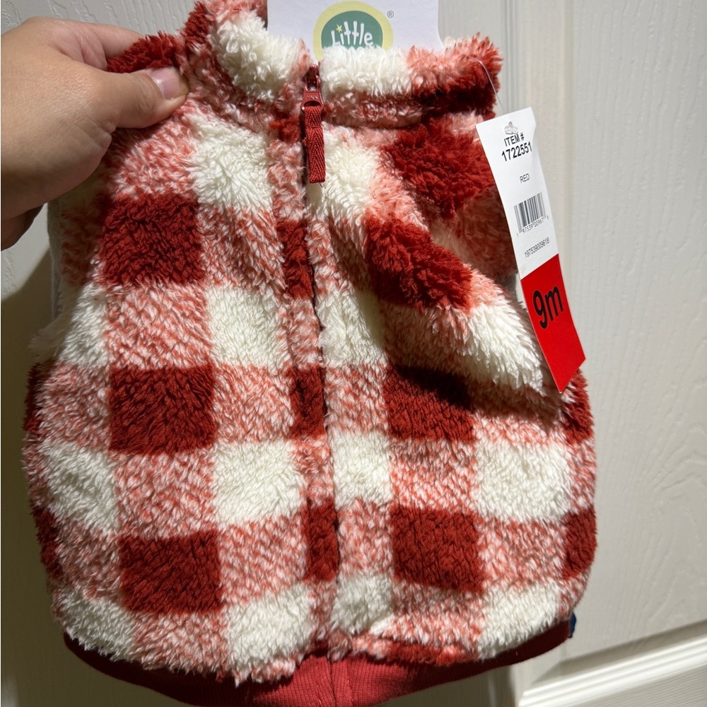 Little Me Baby Girl Fall Vest 3 piece set 9M